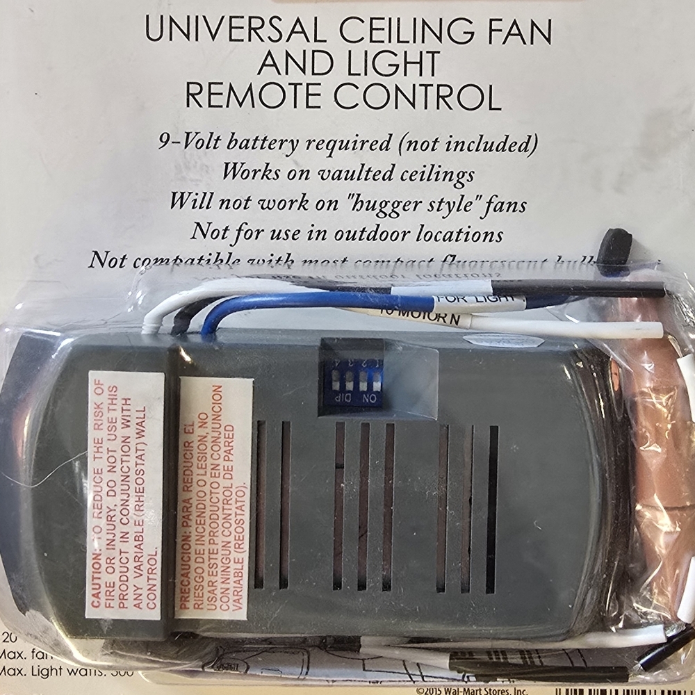 Universal Ceiling Fan and Light Remote Control - Picture 2 of 3